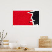 Matchbox Wall Art Vintage Man Smoking Cigarette Poster (Küche)