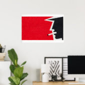 Matchbox Wall Art Vintage Man Smoking Cigarette Poster (Heimbüro)