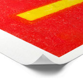 Matchbox Wall Art Yellow Flower Design - Vintage Poster (Ecke)