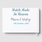 Matches aus dem himmlischen schwarzen Paardatum Gästebuch (Rückseite)