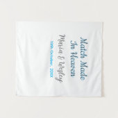 Matches aus dem himmlischen schwarzen Paardatum Wandteppich (Vorderseite (Horizontal))