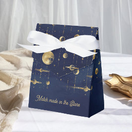 Matches aus der Blue-Gold-Gastgeschenk Hochzeit de Geschenkschachtel