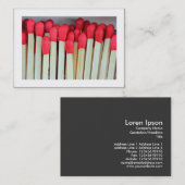 Matches (grenzt) visitenkarte (Vorne/Hinten)