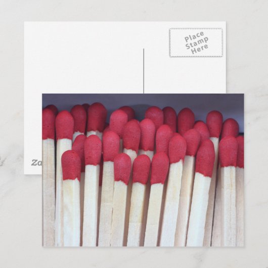 Matches Postkarte (Vorne/Hinten)