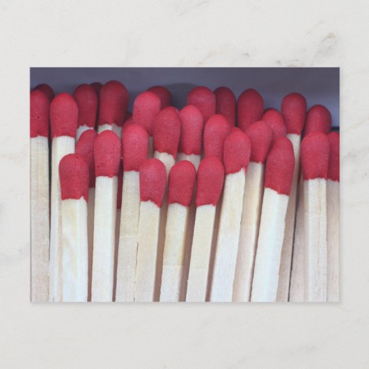 Matches Postkarte (Vorderseite)