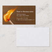 Matchfeuer Visitenkarte (Vorne/Hinten)