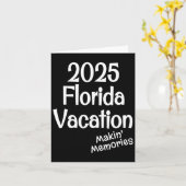 Matching 2025 Florida Familienurlaub Erinnerung Karte (Gelbe Blume)