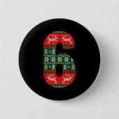 Matching 67 Christmas Ugly Sweater Meme Number 6 Button (Vorderseite)
