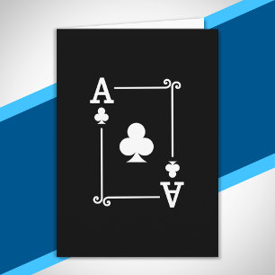 Matching Ace Clubs Anzug Playing Cards Moderne Karte