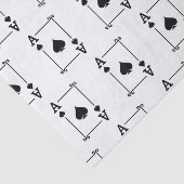 Matching Ace Spades Anzug Playing Cards Moderne Seidenpapier (Ausschnitt)