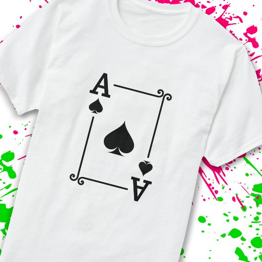 Matching Ace Spades Anzug Playing Cards Moderne T-Shirt