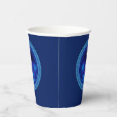 Matching Blue Nativity Weihnachten Pappbecher (Rechts)