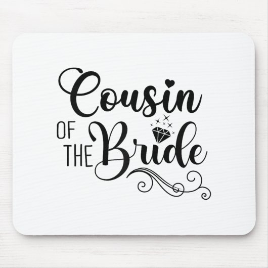 Matching Brautparty Party Design Cousin Mousepad (Vorne)