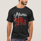 Matching Buffalo Kariert Mama Bear Two Cubs Christ T-Shirt (Vorderseite)