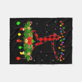 Matching Buffalo Plaid Softball Srts Christmas Paj Fleecedecke (Vorderseite (Horizontal))