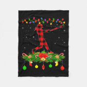 Matching Buffalo Plaid Softball Srts Christmas Paj Fleecedecke (Vorderseite)