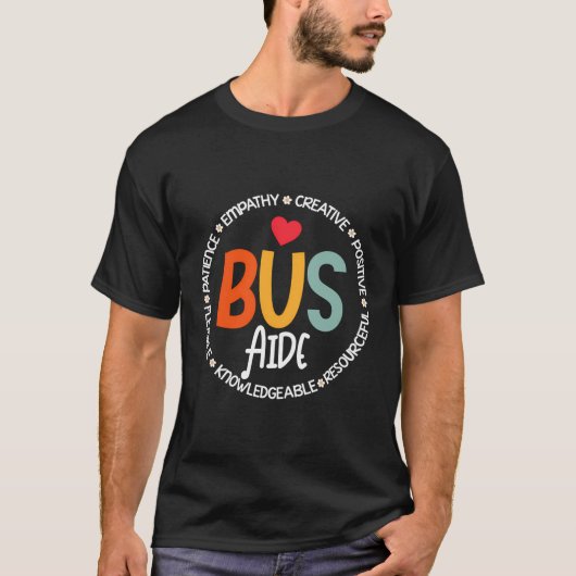 Matching Bus Aide Squad für Back to School Bus Tee (Vorderseite)
