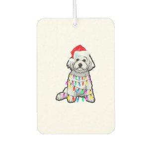 Matching Christmas Pajama T Shirt Bichon Frise Dog Autolufterfrischer