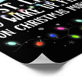 Matching Christmas Pjs Most Likely To Wake Up Firs Poster (Ecke)