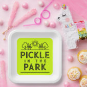 Matching Club Turnier Event Pickleball Spaß Pappteller (Party)