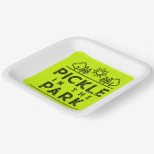Matching Club Turnier Event Pickleball Spaß Pappteller (Gewinkelt)