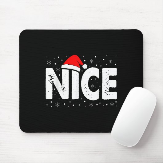 Matching Co. Naughty Or Nice Weihnachten - Uni-Erw Mousepad (Mit Mouse)