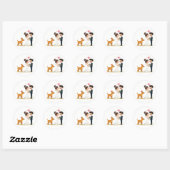 Matching Couple and Puppy Wedding Sticker (Blatt)