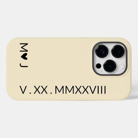 Matching Couple Custom Phone Cases for Newlyweds (Rückseite (Horizontal))