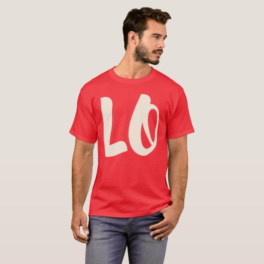 Matching Couple Liebe LO VE Valentine Men T - Shir T-Shirt (Vorne ganz)