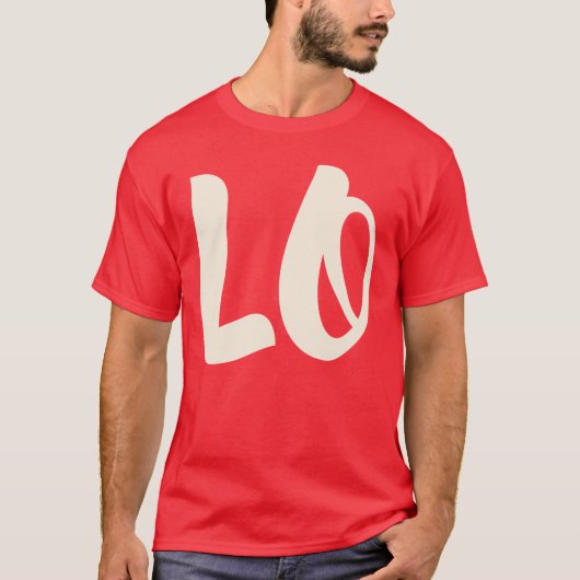 Matching Couple Liebe LO VE Valentine Men T - Shir T-Shirt (Vorderseite)