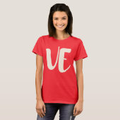 Matching Couple Liebe LO VE Valentine Women T - Sh T-Shirt (Vorne ganz)