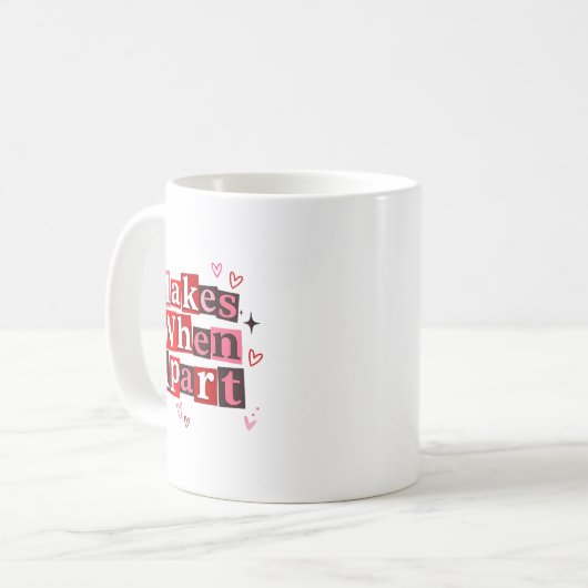 Matching Couple Makes When Apart Long Distance Rel Kaffeetasse (Vorderseite Links)