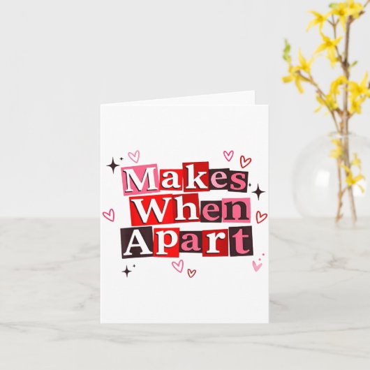 Matching Couple Makes When Apart Long Distance Rel Karte (Gelbe Blume)