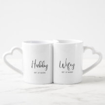 Matching Couple - Personalisiert "Wifey & Hubby"