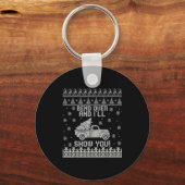 Matching Couple Ugly Christmas Costume For Men Wom Schlüsselanhänger (Vorderseite)