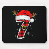 Matching Couples Christmas 6 7 Six Seven Meme Slan Mousepad (Vorne)