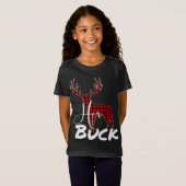 Matching Couples Christmas Pajamas Buffalo Kariert T-Shirt (Vorne ganz)