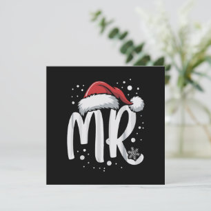 Matching Couples Mr. Wedding Xmas Ugly Santa Feiertagskarte