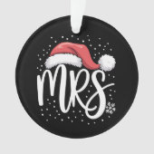 Matching Couples Mr. Wedding Xmas Ugly Santa Ornament (Vorderseite)