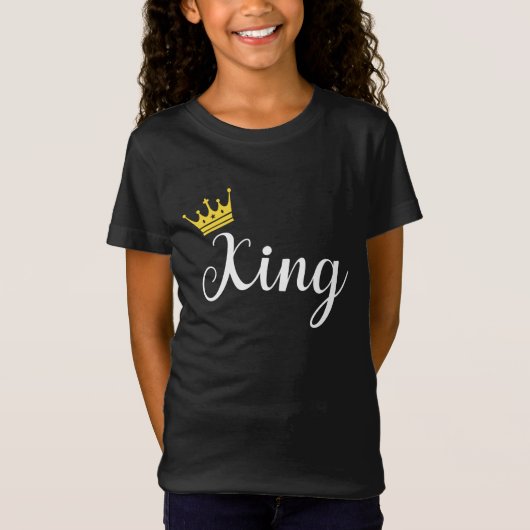 Matching Couples Outfits King and Queen Gift T-Shirt (Vorderseite)