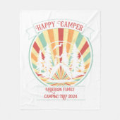 Matching customizable family camping, add name fleecedecke (Vorderseite)