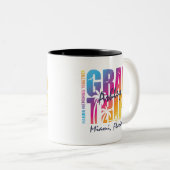 Matching der benutzerdefinierten Abschluss-Trip-Gr Zweifarbige Tasse (VorderseiteRechts)