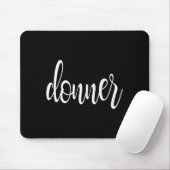 Matching Donner Christmas Text Only Brown Green Re Mousepad (Mit Mouse)