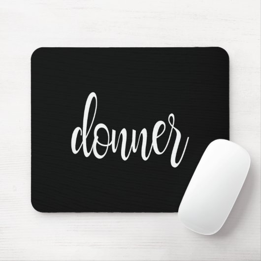Matching Donner Christmas Text Only Brown Green Re Mousepad (Mit Mouse)
