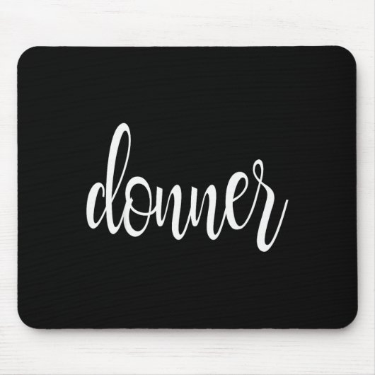Matching Donner Christmas Text Only Brown Green Re Mousepad (Vorne)