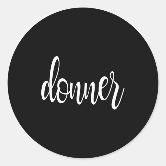 Matching Donner Christmas Text Only Brown Green Re Runder Aufkleber (Vorderseite)