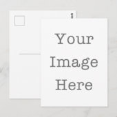 Matching Envelope Liners Elegant Personalisiert Postkarte (Vorne/Hinten)