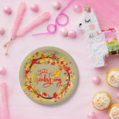 Matching Erntedank Herbstleaf Tones 7" (klein) Pappteller (Party)