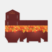 Matching Erntedank Orange Leaf Name Jahr Bevorzugu Geschenkschachtel (Ungefaltet)