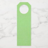 Matching Erntedank Watercolor Pumpkin on Green Flaschenanhänger (Rückseite)